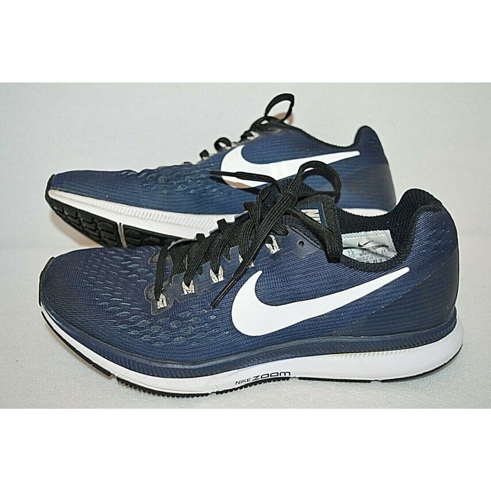 Nike Women's Zoom Pegasus 34 Blue Running Shoes Lace Up 887017-401 Size 7.5